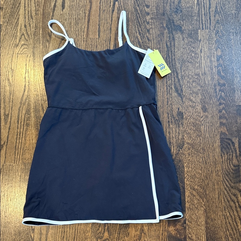 Black Dress  with skort shorts White Trim Athletic - Picture 4 of 9